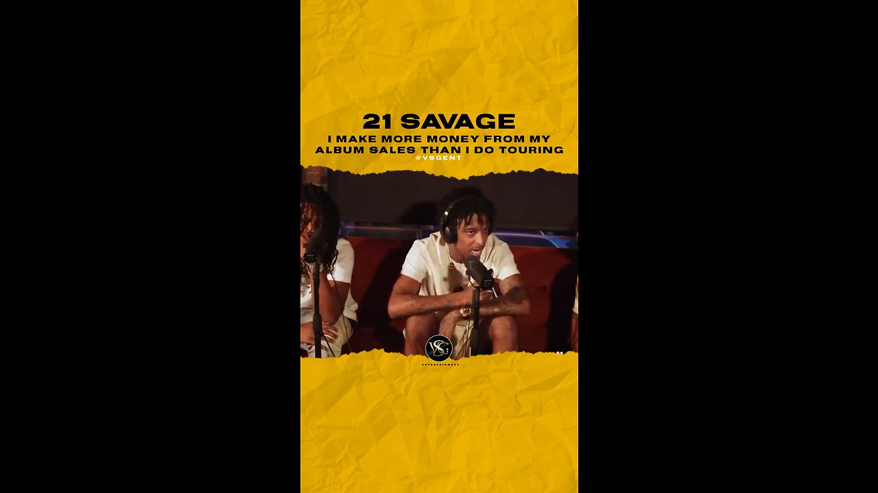 #21savage I make more money from my album sales than I do touring. 🎥 @mworthofgame