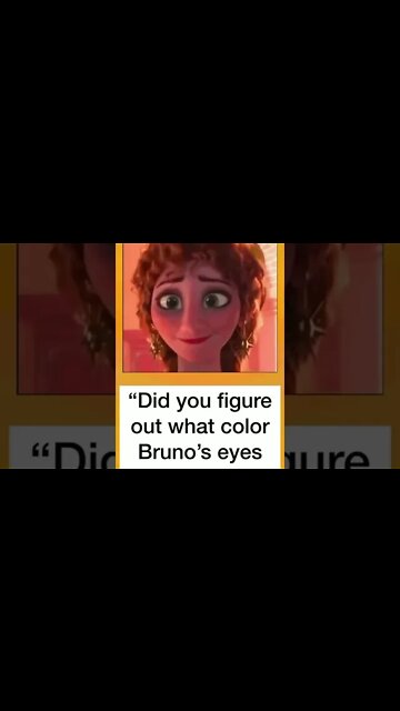 Encanto Short: Bruno's Eyes 4 #Shorts 👀