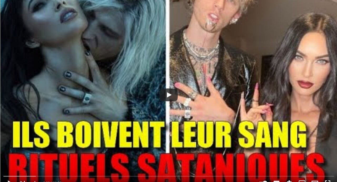 MEGAN FOX ET MACHINE GUN KELLY BOIVENT LEURS SANG PENDANT DES RITUELS SATANIQUES ÉCHEC ET MAT