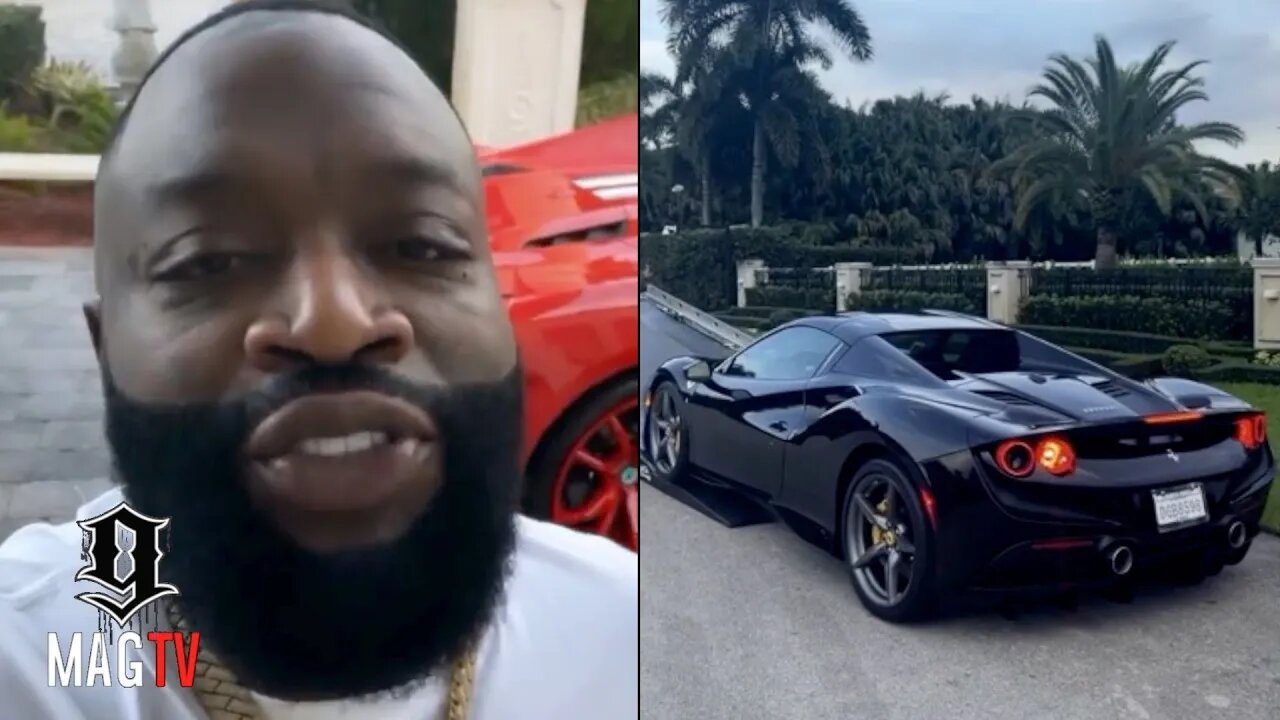 "Enveeyy" Rick Ross Takes Delivery Of A $300k Ferrari F8 Spider! 🕷