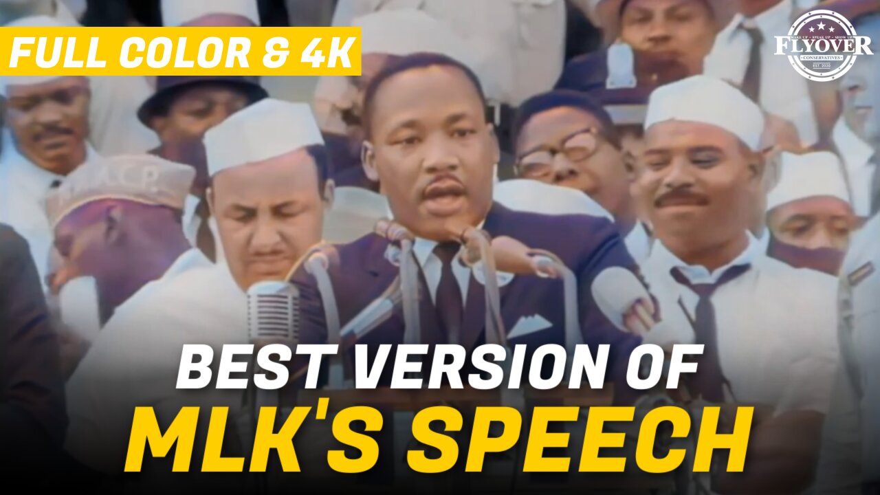 Most Epic MLK Speech in Color and 4k | Flyover Clips