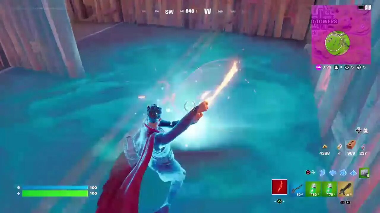 playing Fortnite trying to get a victory royal