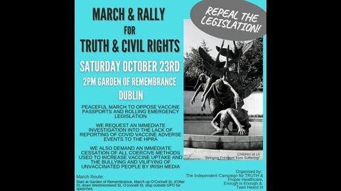 GARDEN OF REMEMBRANCE PROTEST SATURDAY 23/10/21 - NINJA KNIGHT