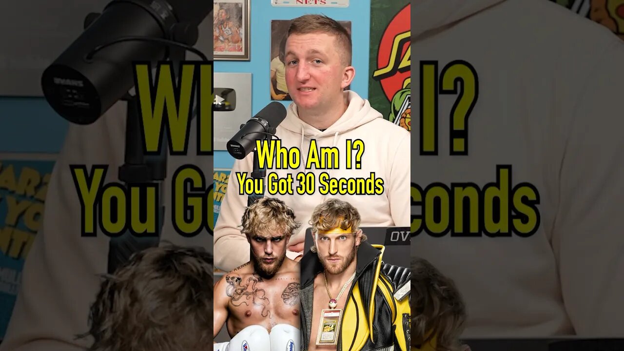 WHO AM I?? The PAUL BROTHERS! #reels #loganpaul #jakepaul #whoami #guesswho #boxing #influencers