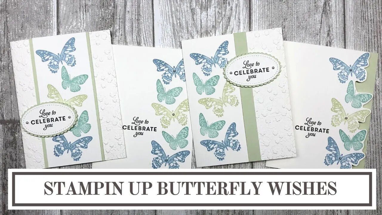 4 Simple Card Making Techniques | Stampin Up Butterfly Wishes