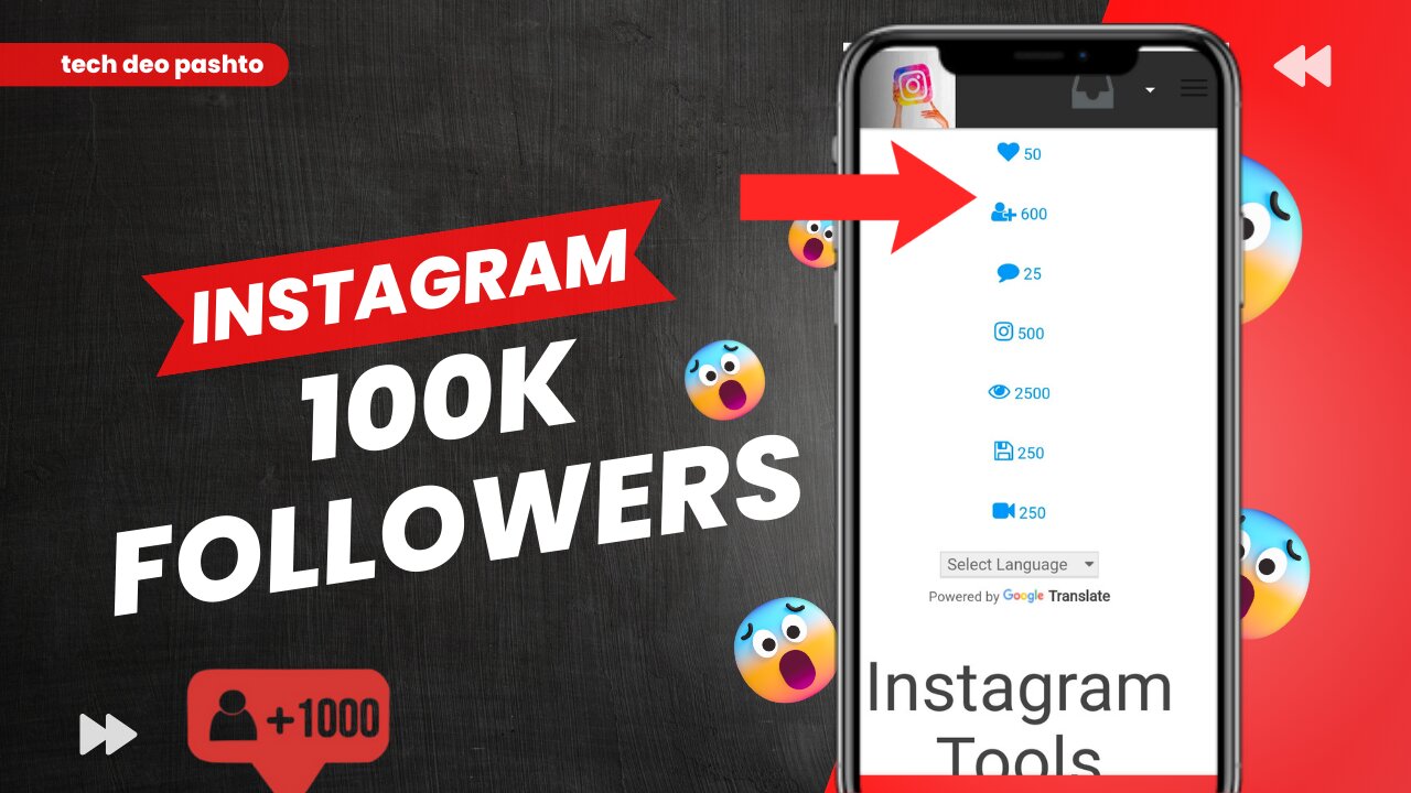 How To Incrase Followers and Likes On Instagram Without Login|Tech Deo Pashto