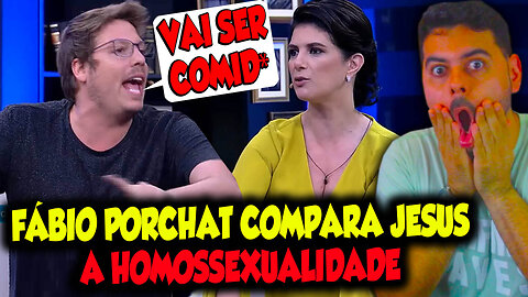 FABIO PORCAHT COMPARA JESUS CRISTO A HOMO$$EXUALIDAD3 e CRIA PROBLEMA AO VIVO