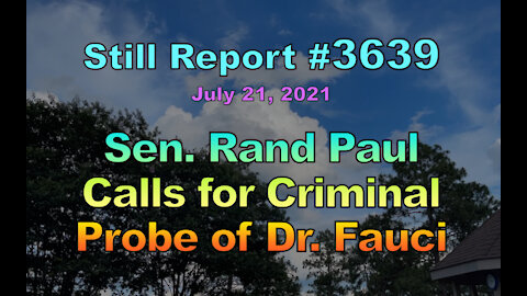 Sen. Paul Calls for Criminal Probe of Dr. Fauci, 3639