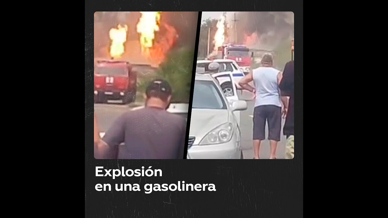 Se incendian cuatro depósitos de gas en una gasolinera