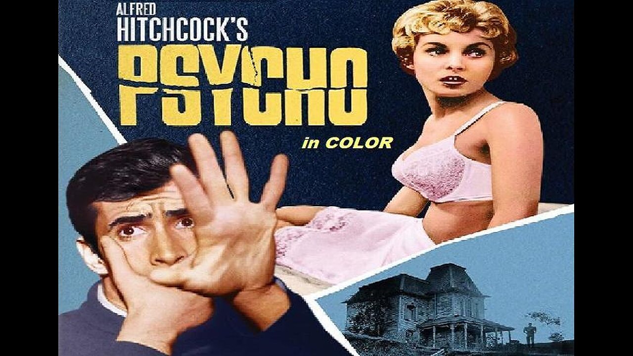 PSYCHO 1960 in COLOR Alfred Hitchcock's Notorious & Seminal Slasher Horror Film FULL MOVIE HD & W/S