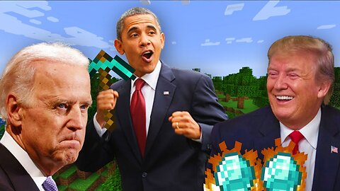 Us president plays minecraft #1