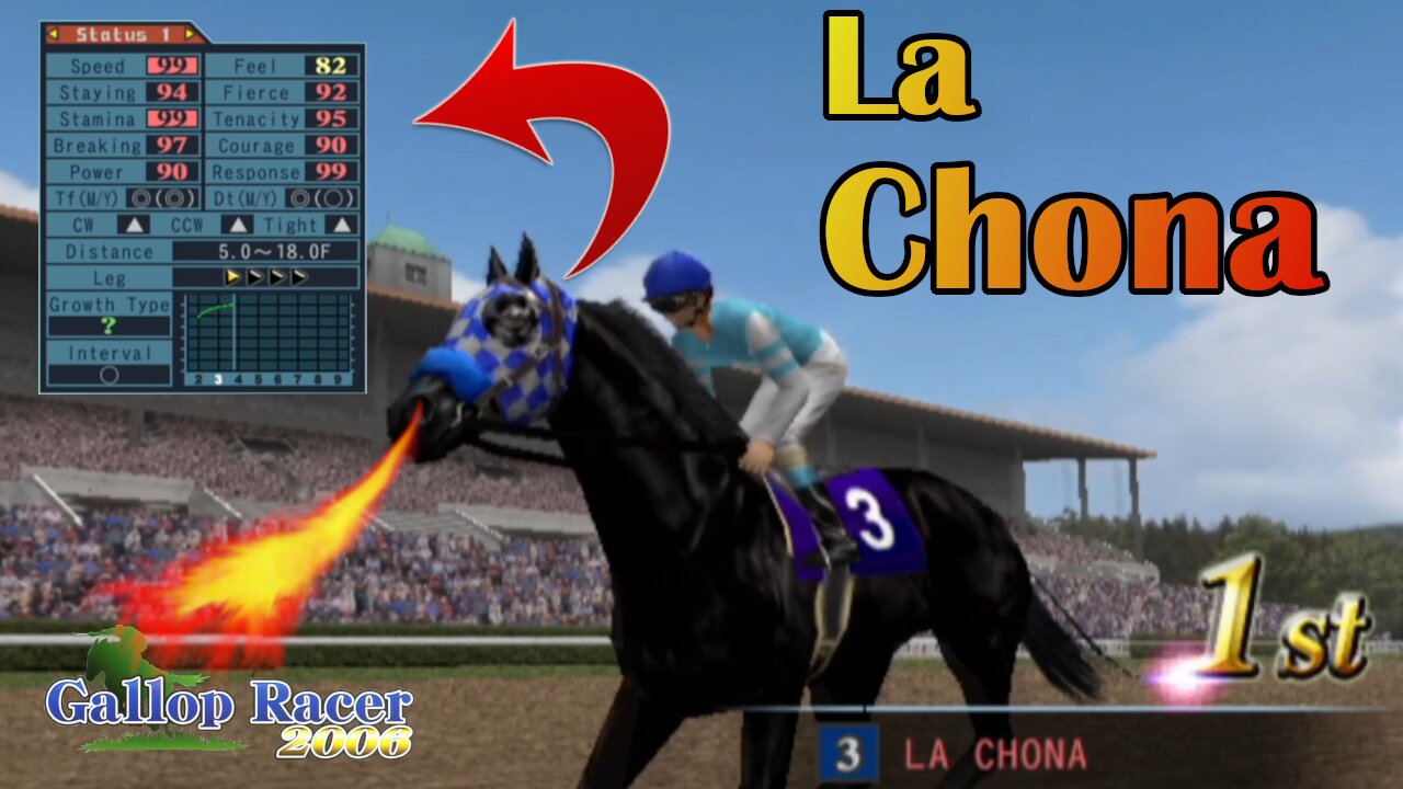 La Chona looking impressive - Gallop Racer 2006