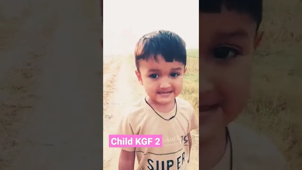 child bna kgf 2 acting #rudrakrishna #ytshorts #trending #kgf2movie #kgf2