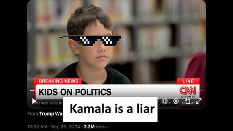 Child labels Kamala a liar in viral interview