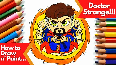 How to draw and paint Doctor Strange Marvel