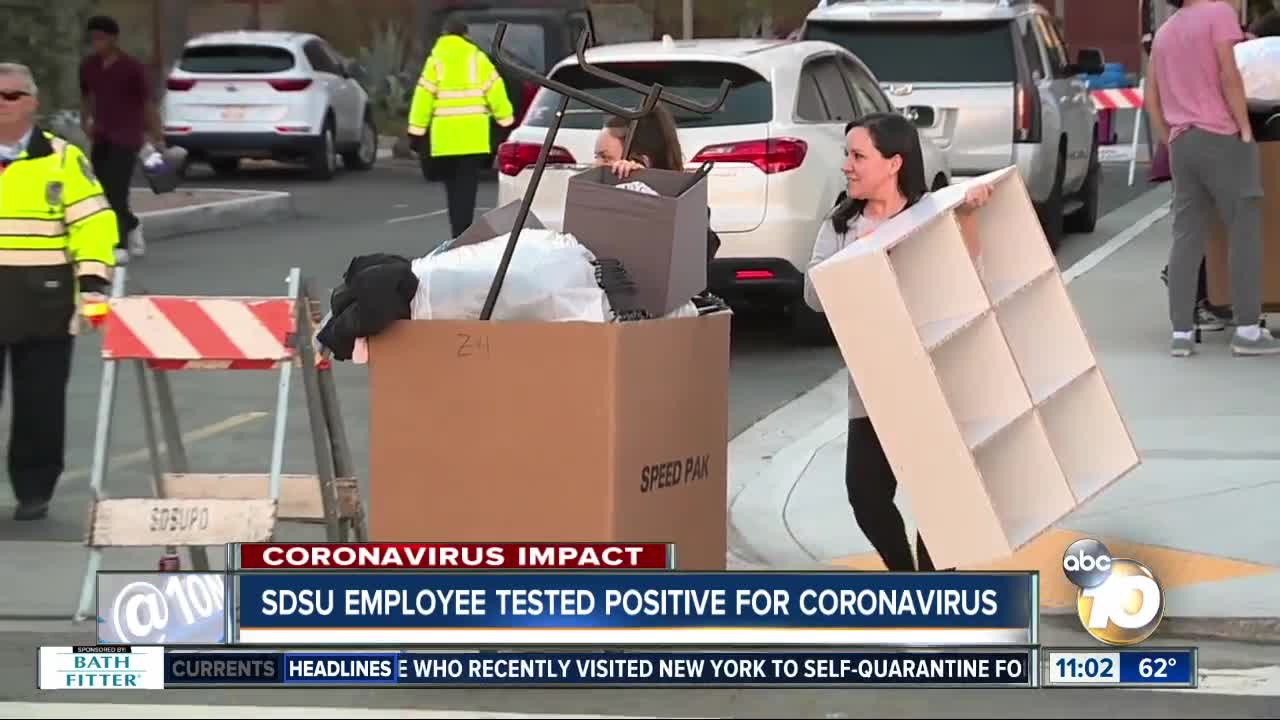 SDSU employee tests positive for coronavirus