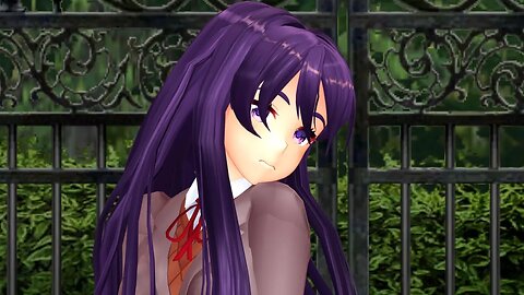 DDLC [MMD] Yuri sings Angelite (feat. Miku DARK Append)