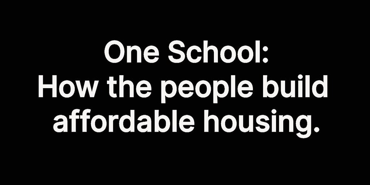 OS: How the people build affordable housing.