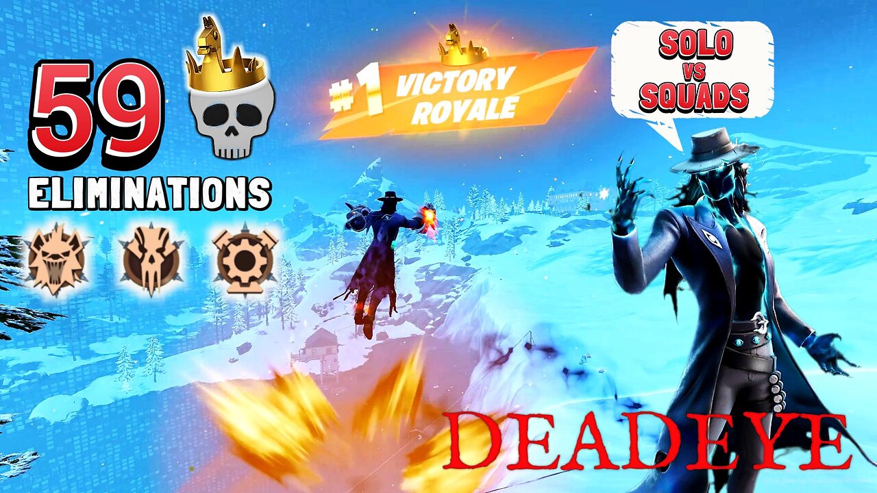 FORTNITE 59 ELIMINATIONS WINS DEADEYE Skin | Gameplay Solo vs Squads PC With XBOX Elite series 2