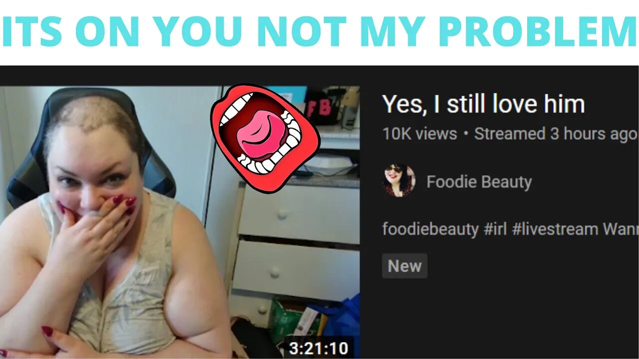 Foodie Beauty Not Her Responsibility For Him On YT Blame The Reaction Channels Keeping Him Relevant