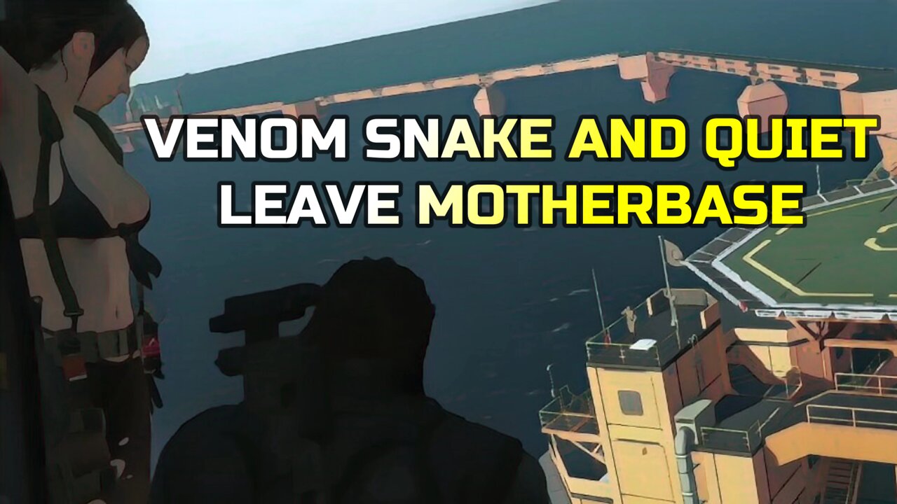 METAL GEAR SOLID V | VENOM SNAKE AND QUIET LEAVE MOTHERBASE #shorts