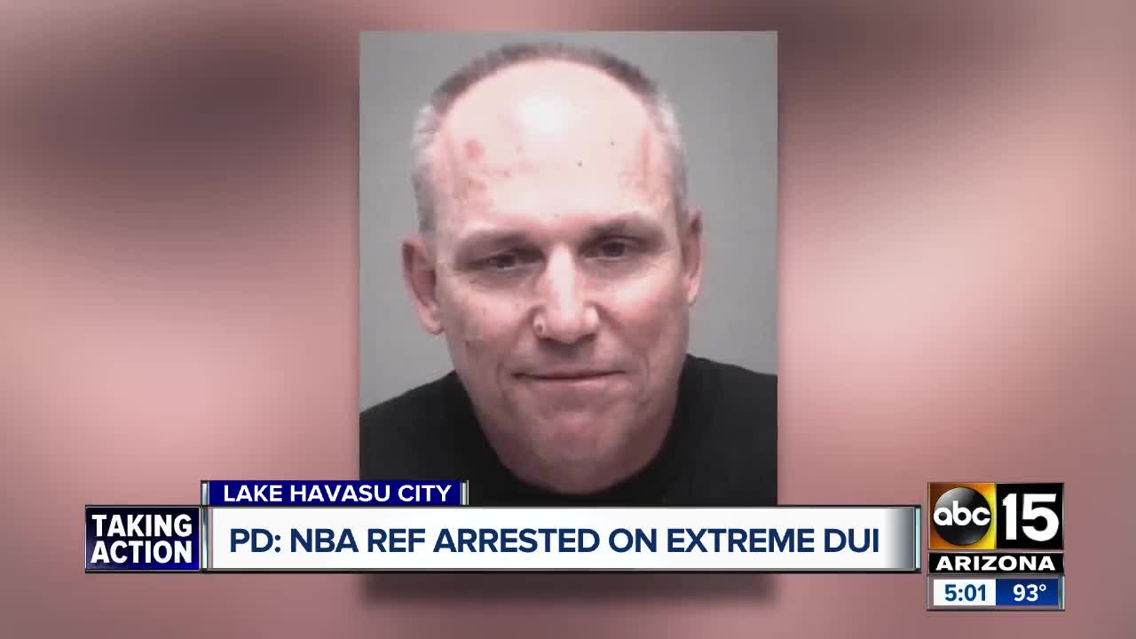 NBA referee arrested for DUI after crashing into tree