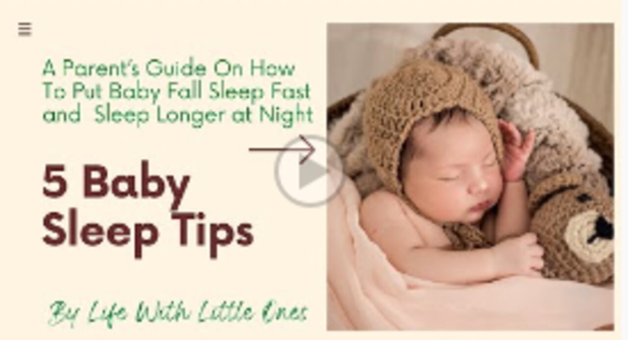 How To Get a Baby to Sleep at Night?