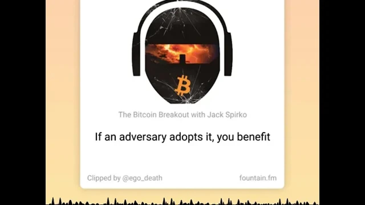 Bitcoin is an Asymmetric Weapon - When your Adversary Adopts it you Benefit - From TSPC Epi-3185