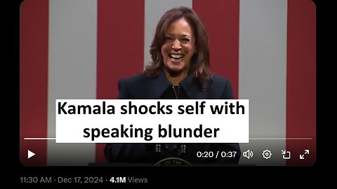 Kamala shocks self with “context in which you exist” line