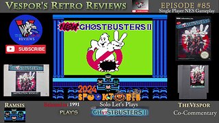 Halloween 2024 🎃 Gameplay | New Ghostbusters II (NES) Full Playthrough | Commentary | Spooktober 🎃