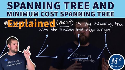 Spanning Tree and Minimum Cost Spanning Tree Explained | Graph Theory Basics #graphtheory