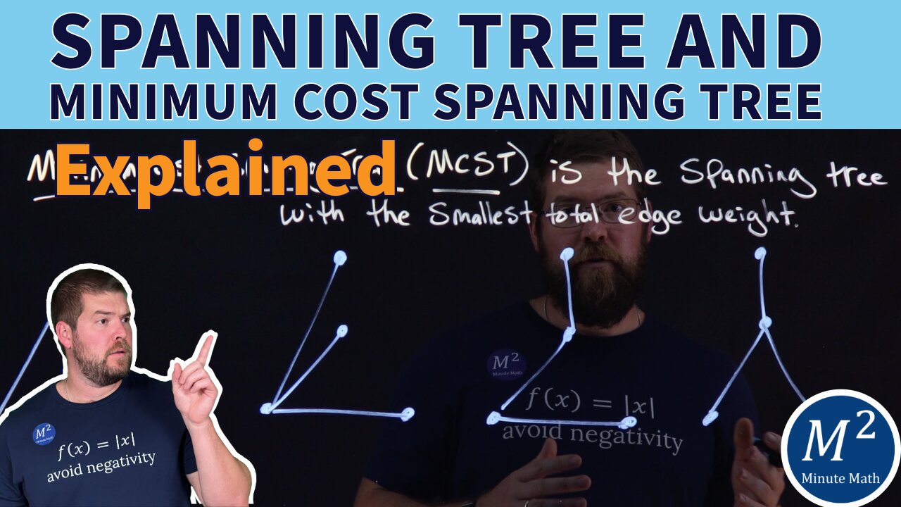 Spanning Tree and Minimum Cost Spanning Tree Explained | Graph Theory Basics #graphtheory