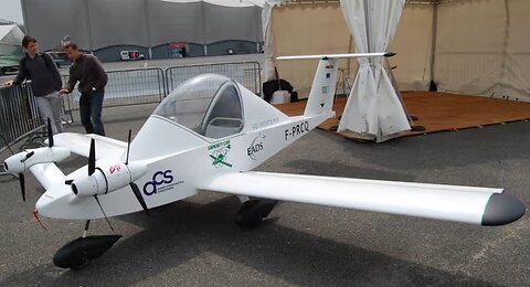 The Green Cri aerobatic electric airplane