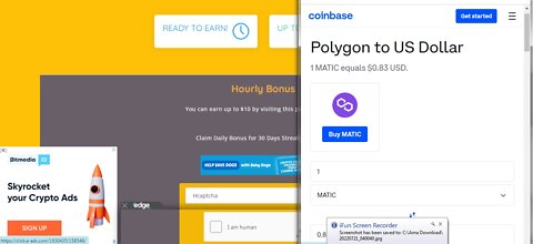 How To Earn Free Polygon MATIC TOKENS Cryptocurrency At BTC Bunch Every Hour Withdraw Via Coinbase