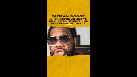 @fatmanscoop When you’re willing to do the work everything else falls into place