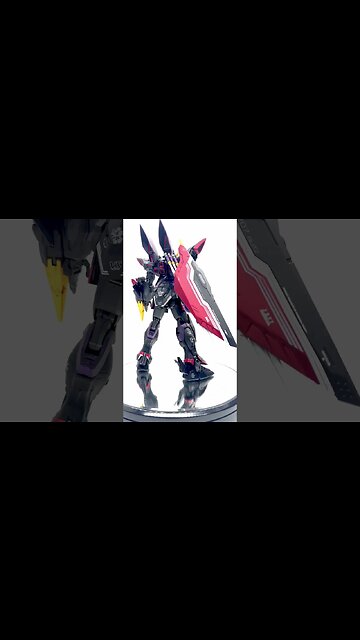 360 spin of this beautiful Kit from Gundam Seed Blitz #gundam #gundamseed #airbrush #ガンダム #anime