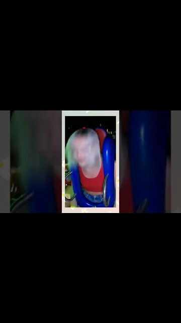 slingshot ride girl falls out / slingshot rider girl part 50 #shorts