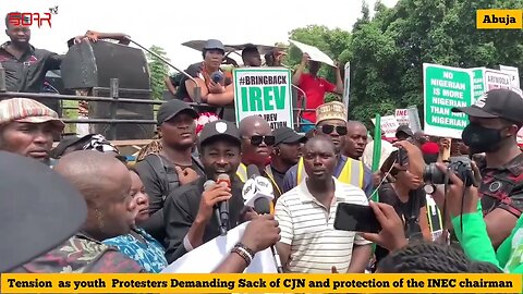 Tension in Abuja as youth Protesters Demanding Sack of CJN and prosecution of the INEC chairman