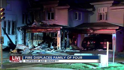 4 people displaced after house fire in Milwaukee's Bay View neighborhood