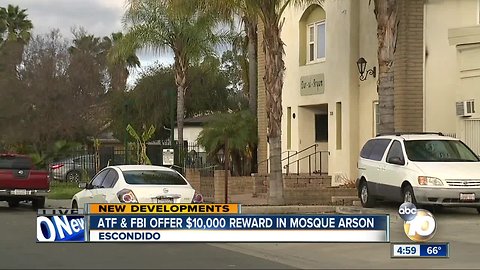 ATF, FBI offer reward in mosque arson