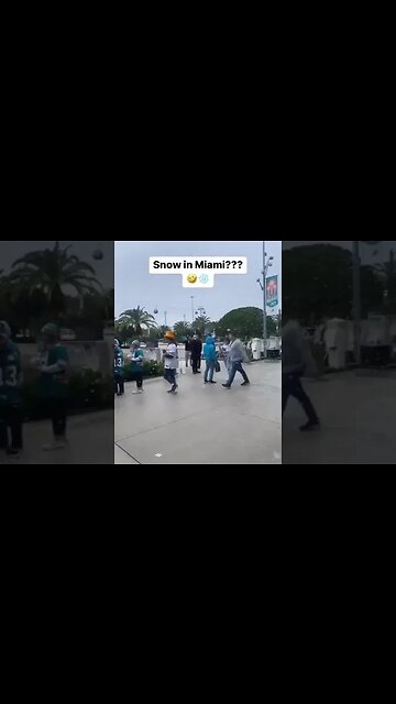 Snow in Miami 2022 😳 #snow #miami