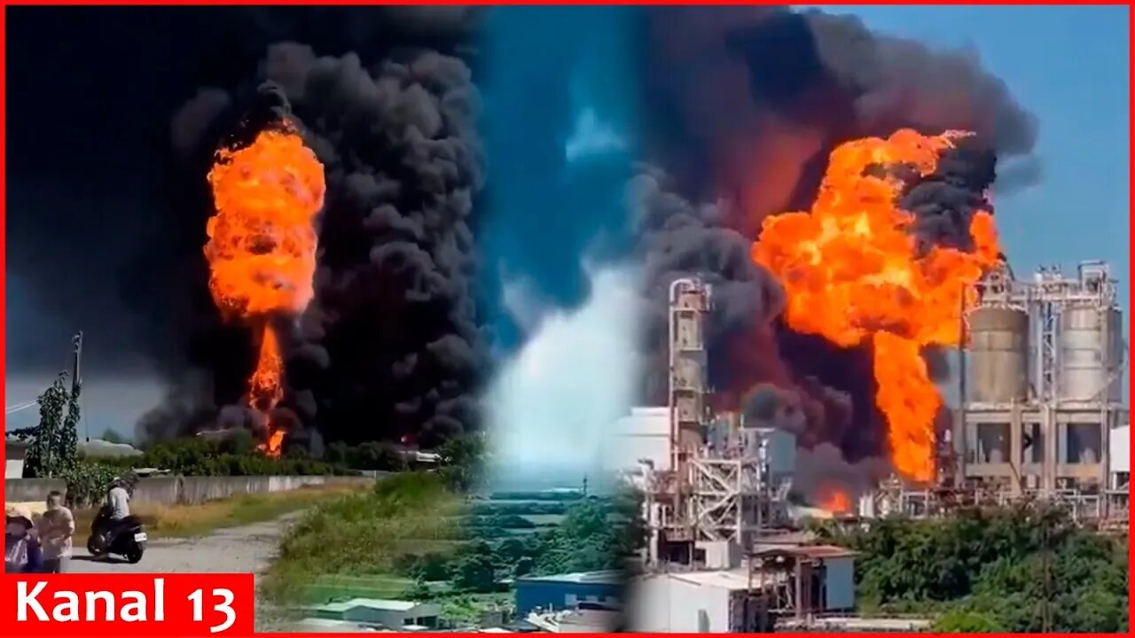 Strong fire in Taiwan's industrial zone, acrylic factory stored large amount of flammable materials