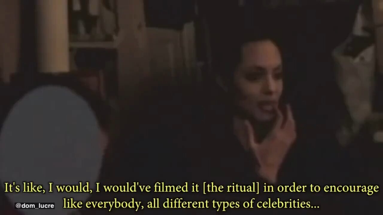 Angelina Jolie, at 23, speaking about initiation rituals she took part in in Hollywood