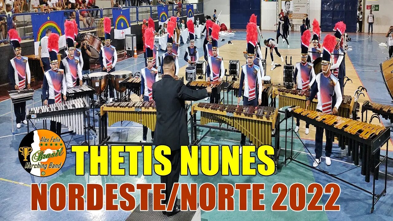 BANDA DE PERCUSSÃO THETIS NUNES 2022 NA COPA NORDESTE NORTE DE BANDAS E FANFARRAS 2022