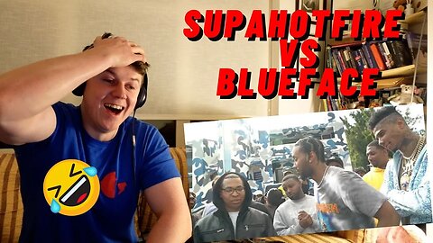 IRISH REACTION SUPAHOTFIRE vs BLUEFACE!! BEST EVER RAP BATTLE!!