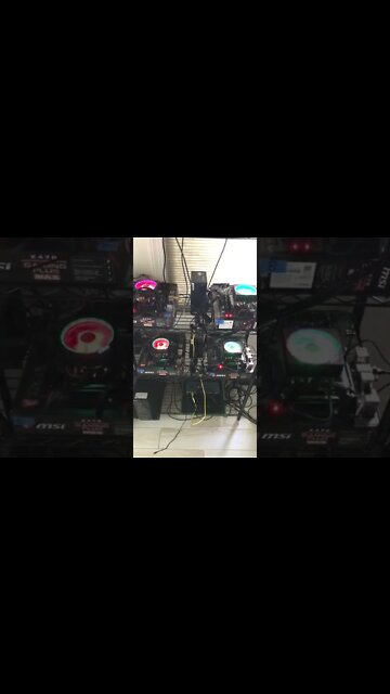 CPU Mining Rig at work mining Raptoreum #shorts