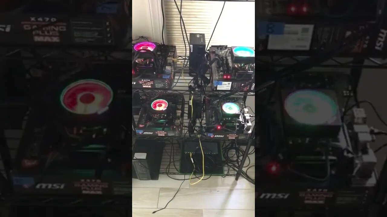 CPU Mining Rig at work mining Raptoreum #shorts