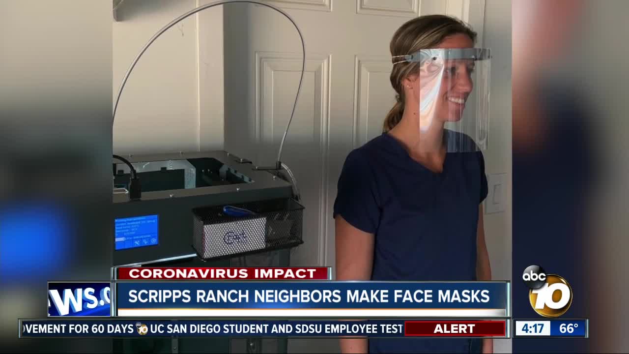 Scripps Ranch neighbors make face masks