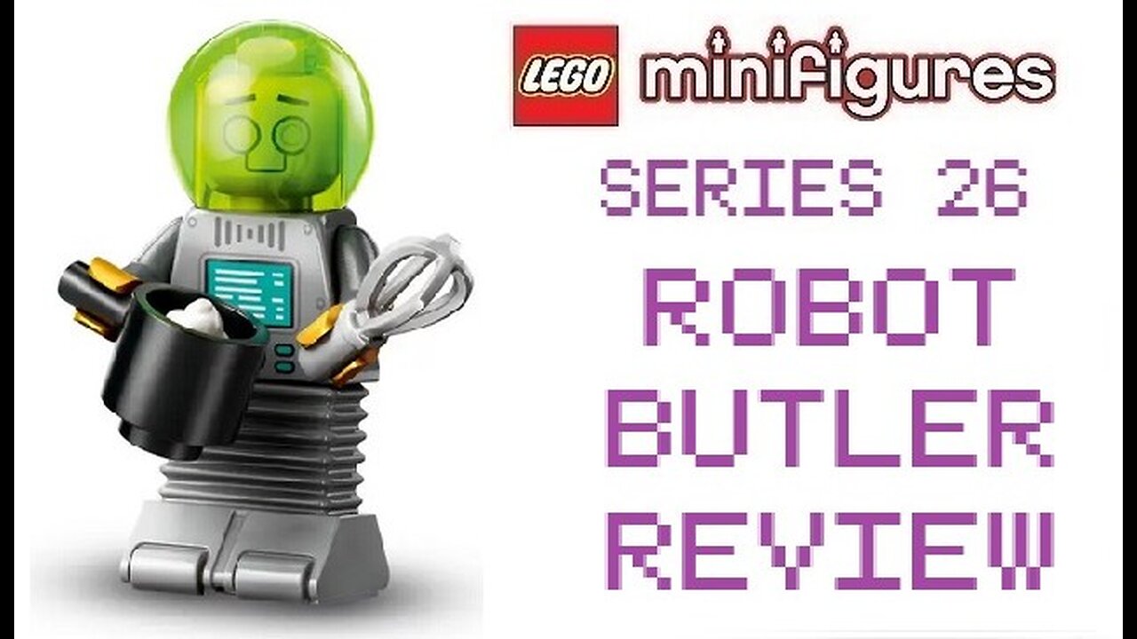 Lego Minifigures Series 26 the Space series Robot Butler Review