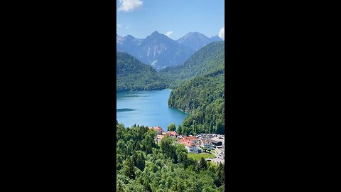 Hohenschwangau castle Germany Nature 4k video